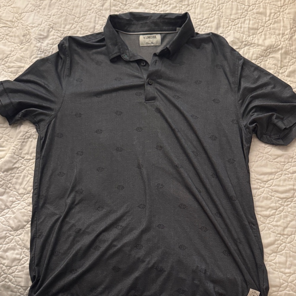 Linksoul Men's Charcoal Polo Shirt